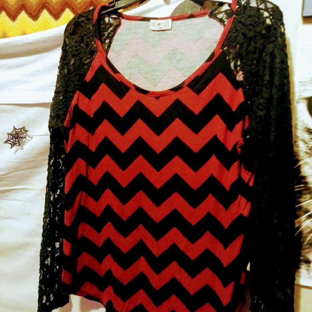 Lace long sleeve shirt